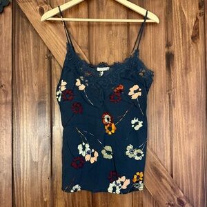 NWT Lovestitch Floral Lace Trim Cami Top Medium